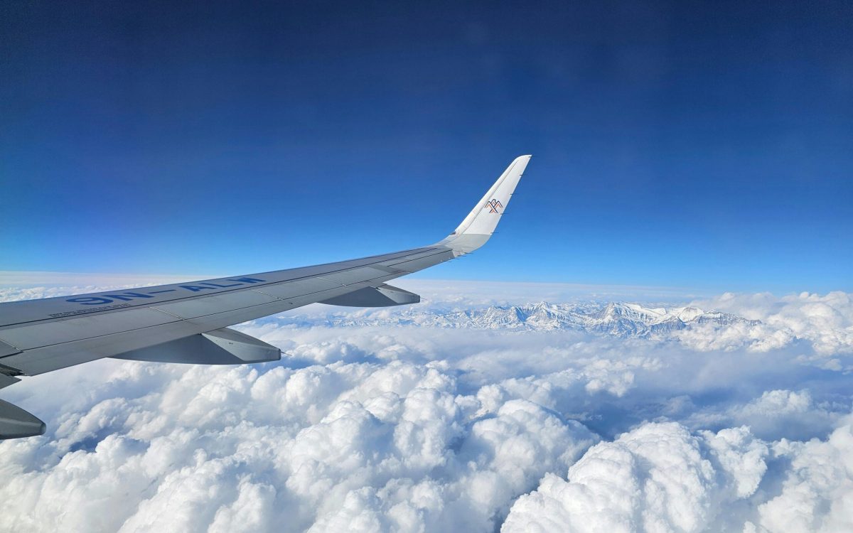 batería portátil en avión